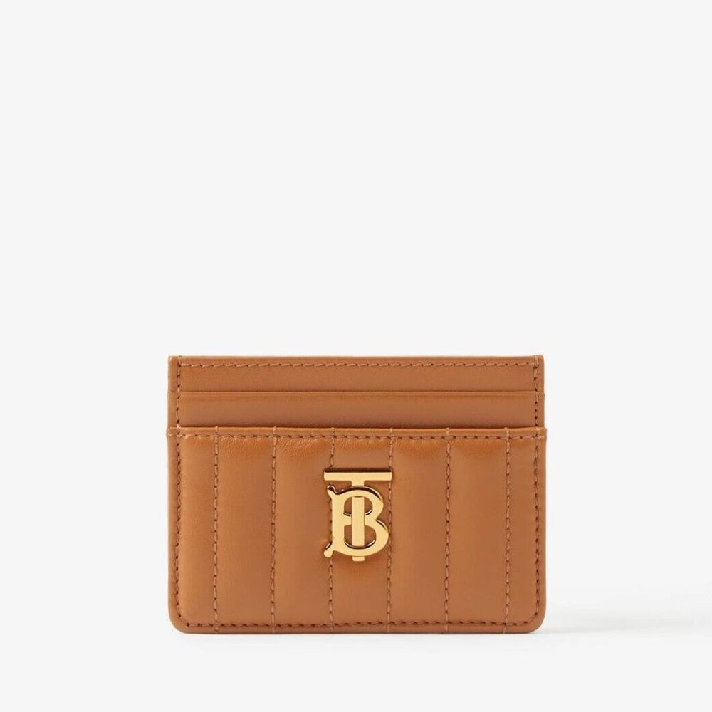 Luxury Burberry Women's Lola Quilted Leather Card Case
